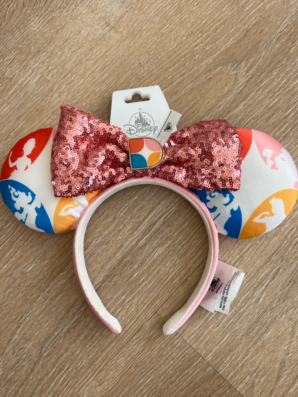 Disney Pink Sequin Bow Ears Headband